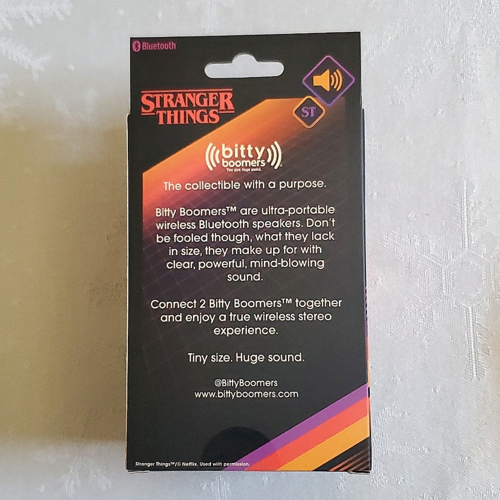 NIB New Netflix Stranger Things Eleven Bitty Boomer Bluetooth Speaker - Picture 5 of 6